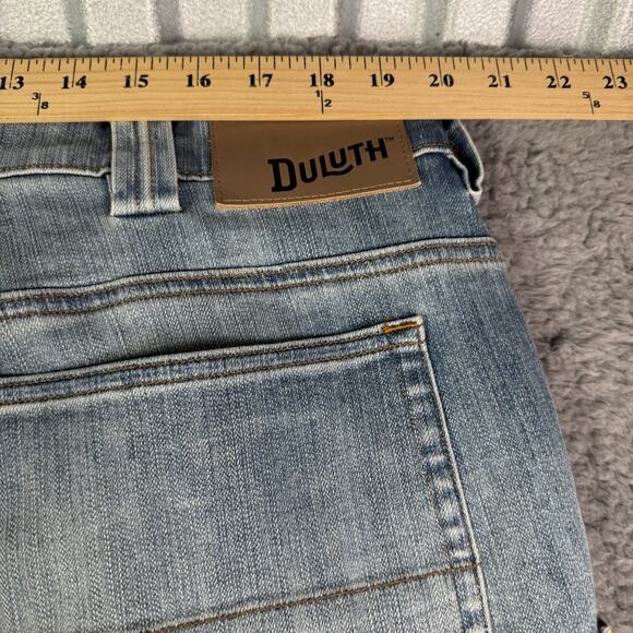 Duluth Trading Jeans Mens 40x32 Blue Ballroom Double Flex Relaxed Fit Stretch - Picture 8 of 12
